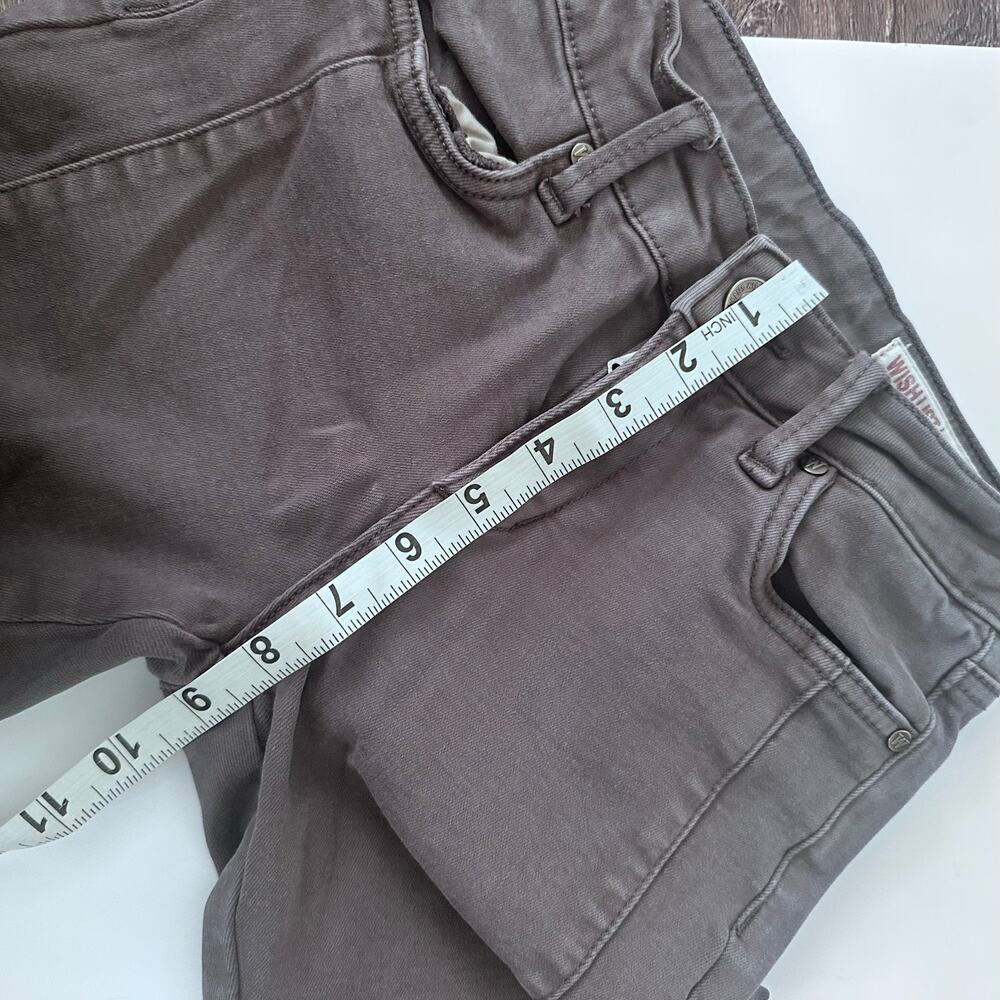 WishList Moto Style Gray Jeans with Ankle Zippers - Size Small - Picture 8 of 9
